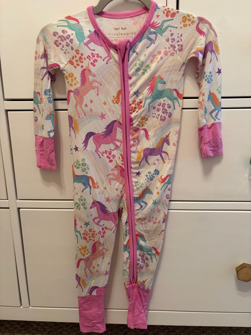 Little Sleepies Unicorn Magic Zippy Size 6-12 months